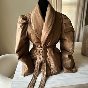 Isabel Marant Tan Puffer Jacket oversized never worn